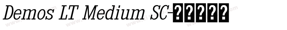 Demos LT Medium SC字体转换